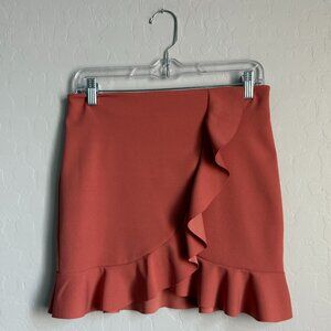 Starlite Peach Ruffle Mini Skirt